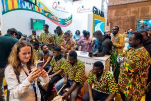 Música en directo en el Stand de Ghana de la Feria Internacional de Turismo de Madrid